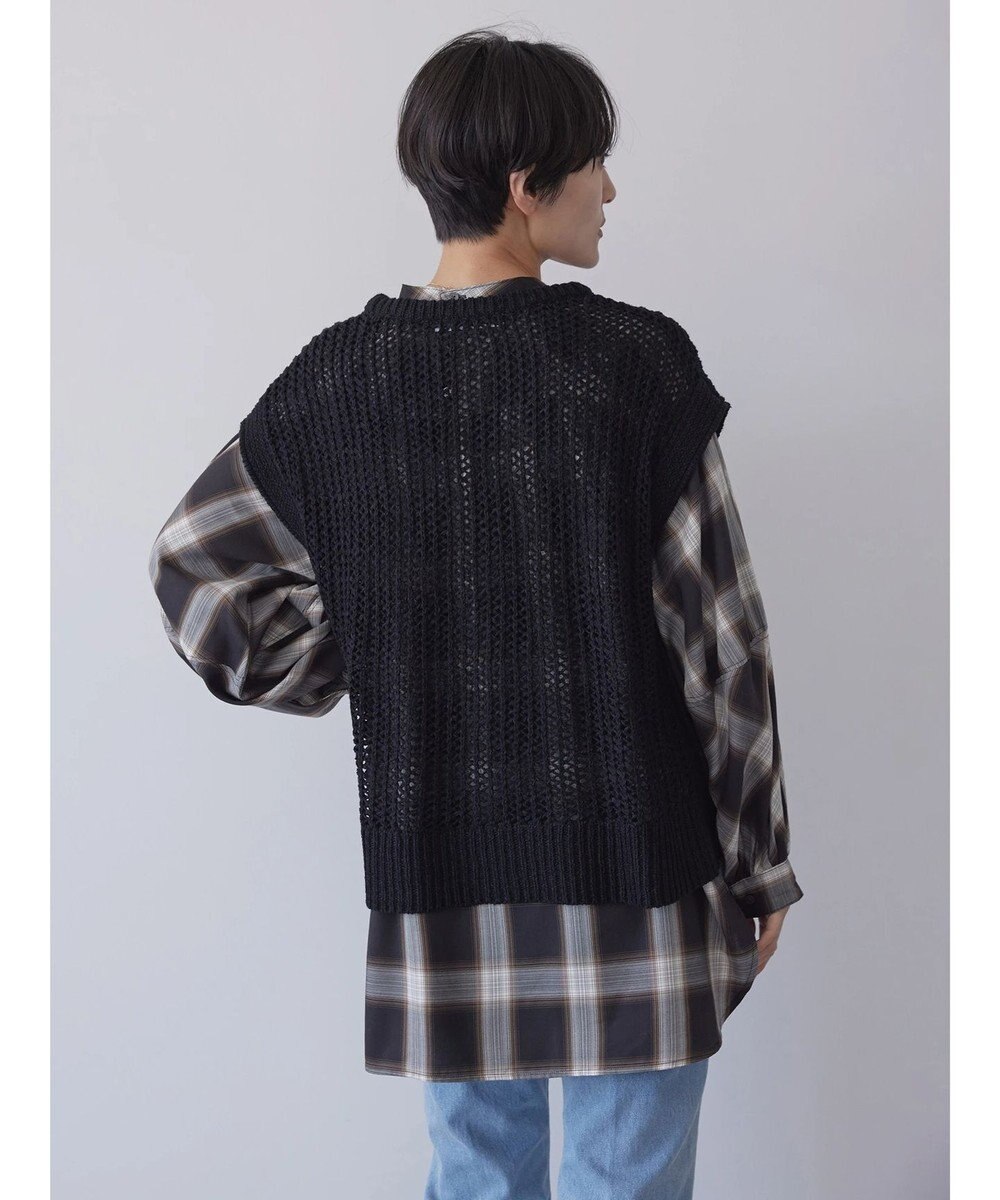 AMERICAN HOLIC ＳＥＴ　ボリュームスリーブシャツ＋ニットベスト 