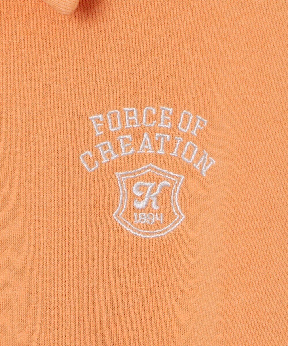 WEGO ハーフZIP襟付きショートスウェット 