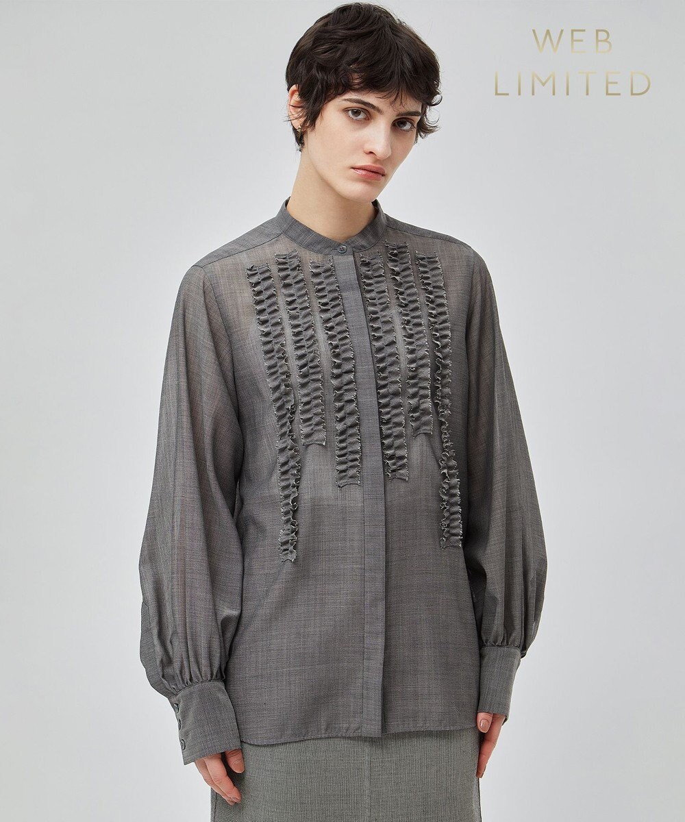 BEIGE， 【洗える・WEB限定】MOYE / フリルブラウス 