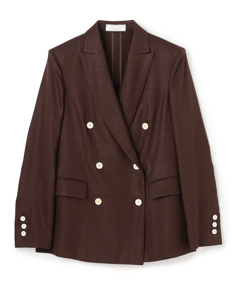 BEIGE， CAROLE / リネンライク ダブルジャケット 