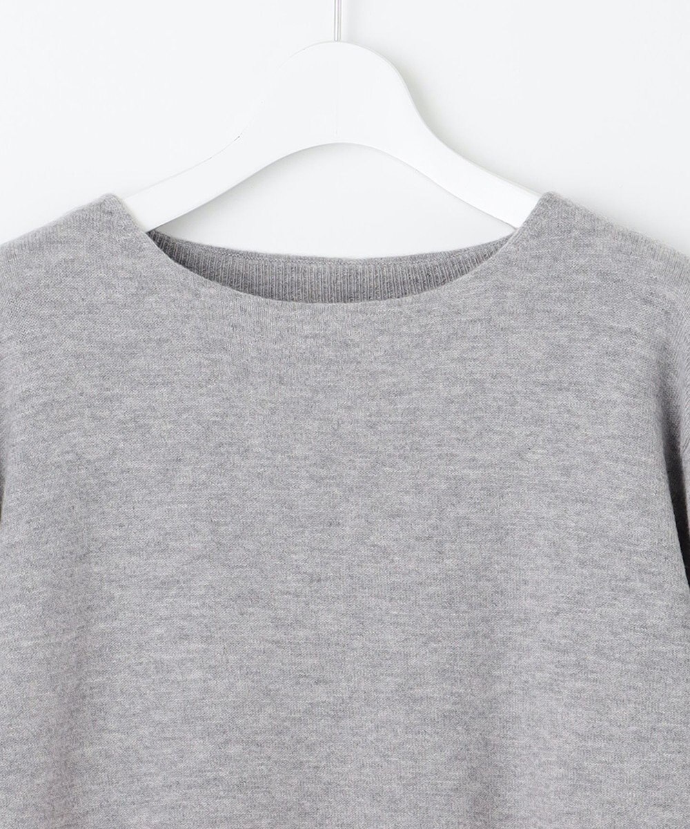 自由区 S 【洗える】セミウーステッドウールボートネック ニット 