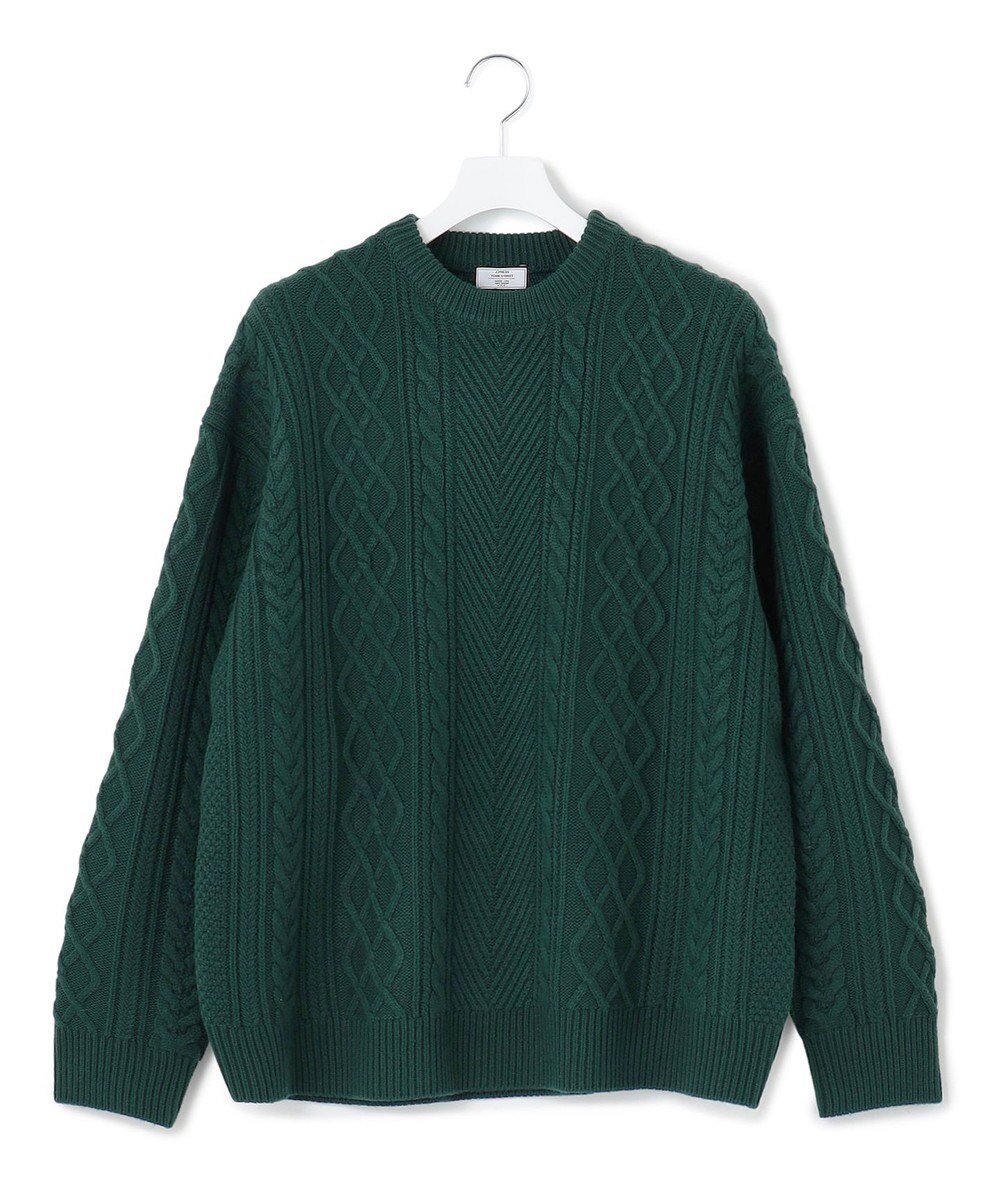 J.PRESS YORK STREET 【UNISEX】アランケーブル クルーニット 