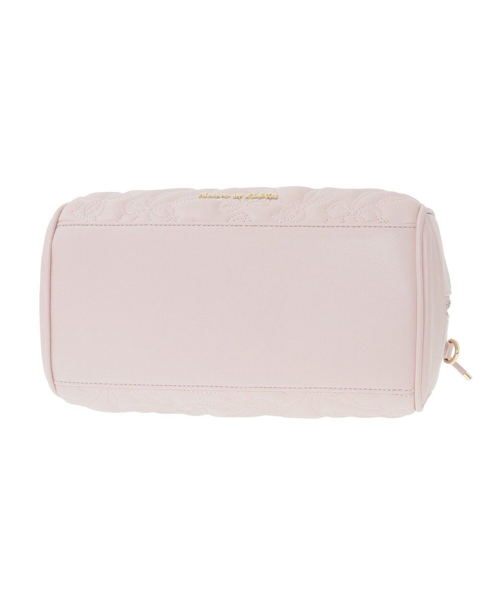 Maison de FLEUR チャーム付きリボンキルティングボストンバッグ 