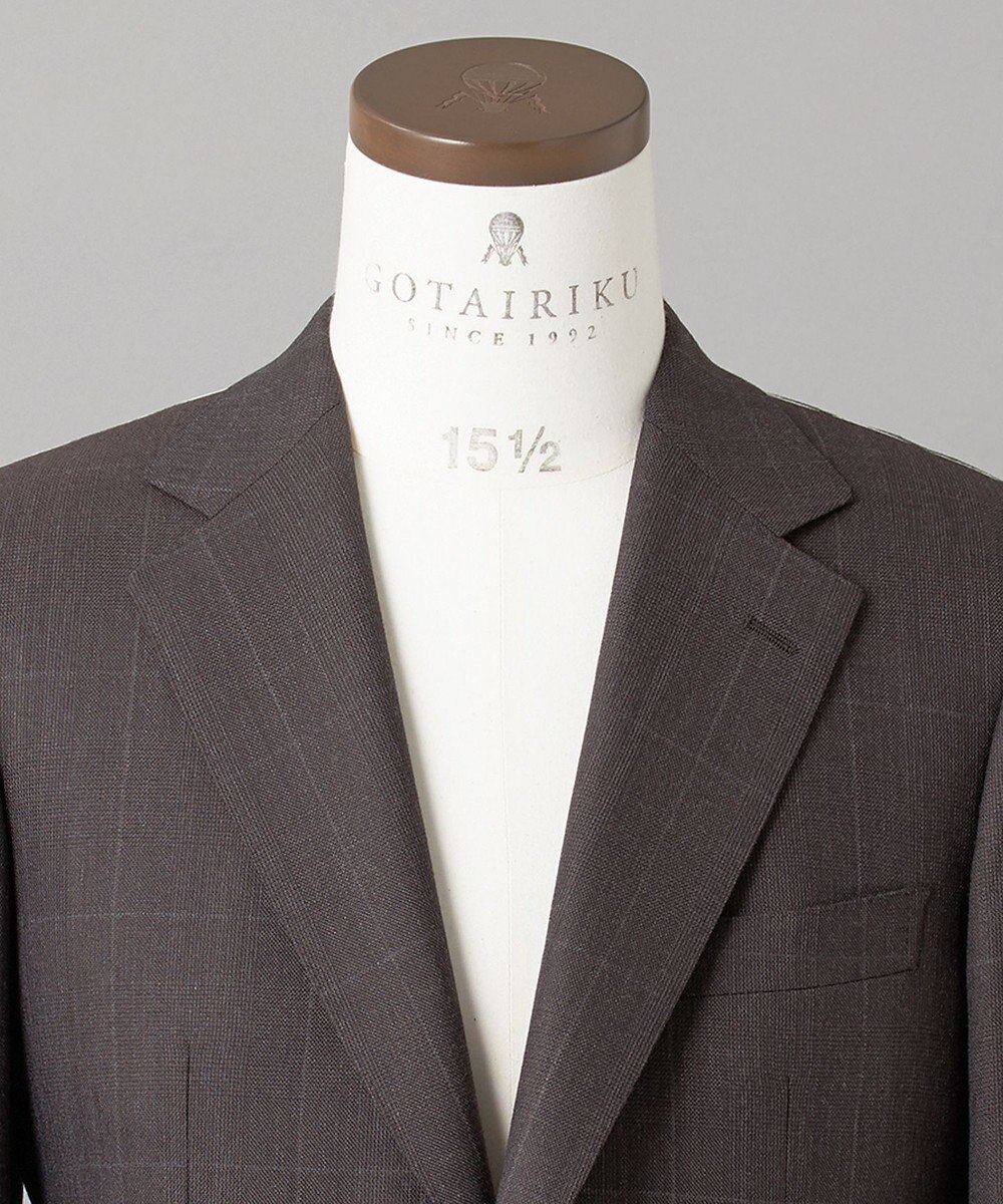 GOTAIRIKU 【ZEGNA/ゼニア】ISLANDFLEECE/アイランドフリース 3ピーススーツ（ブラウン×格子） 