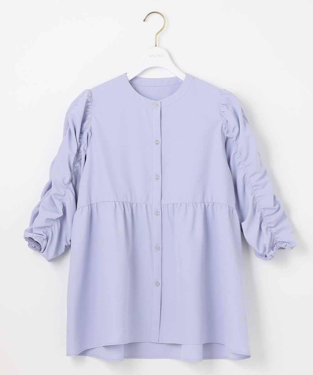 ANY SIS 【洗える】ギャザースリーブ ブラウス 