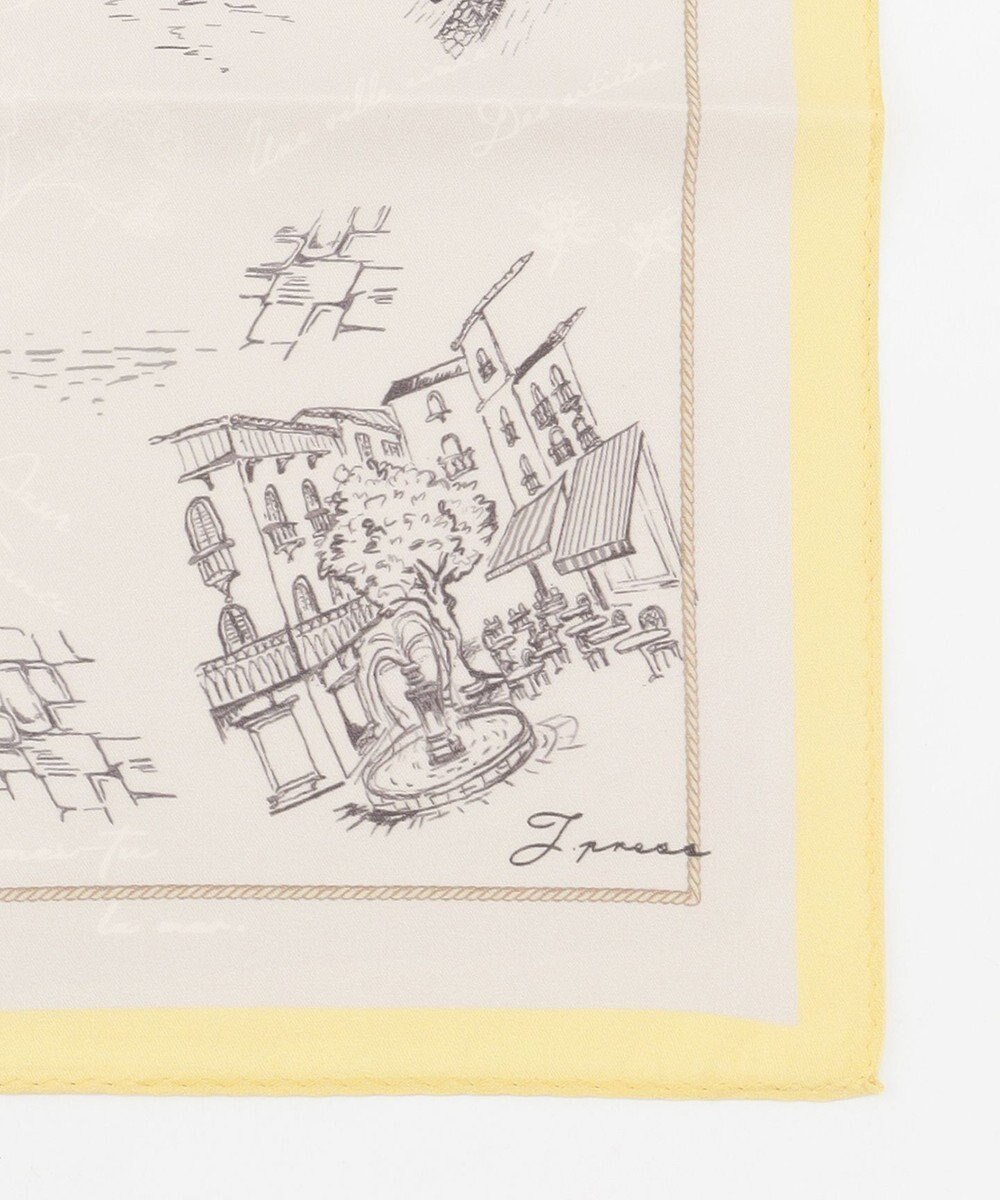 J.PRESS LADIES Sud de la France スクエア スカーフ 