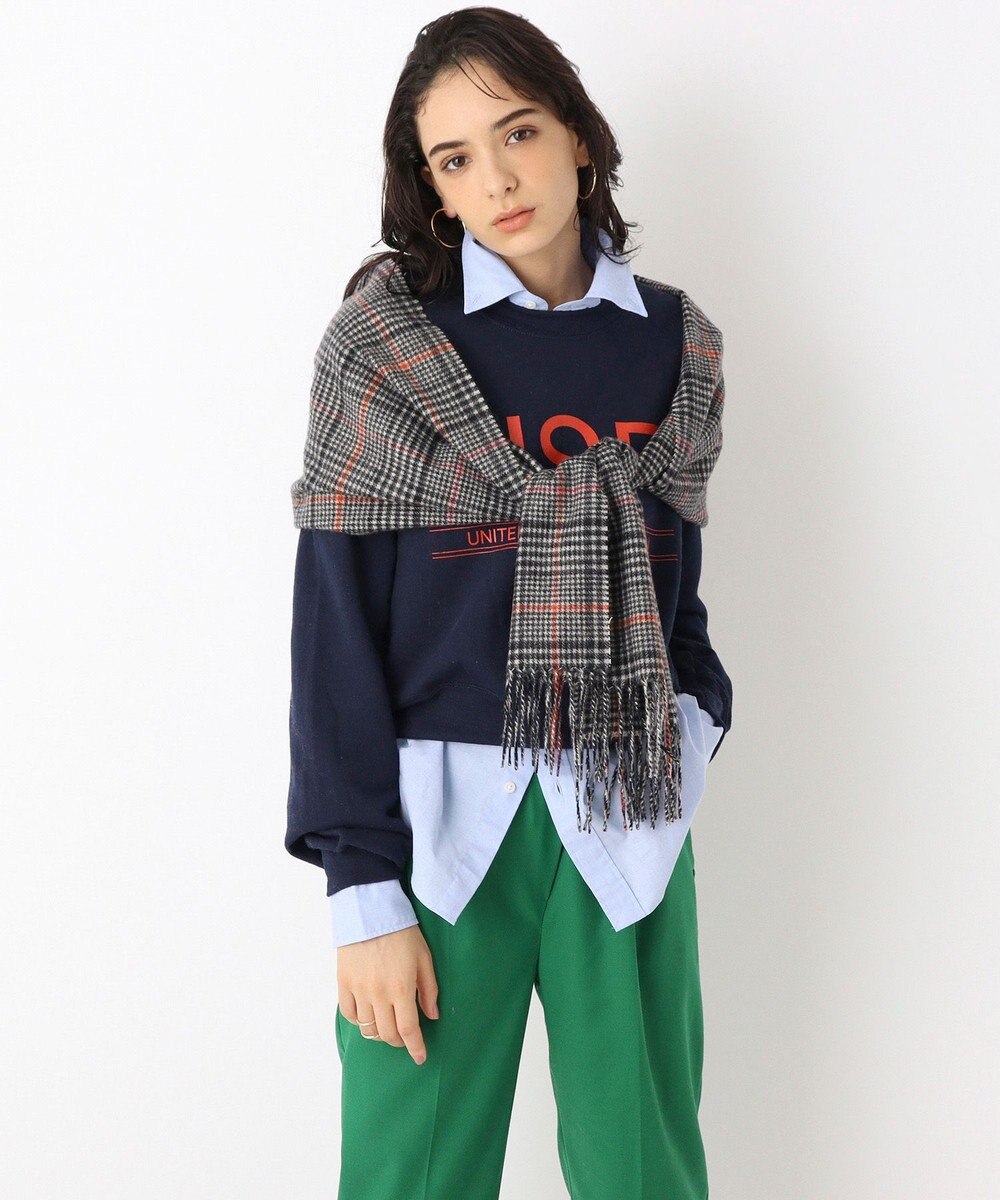 MOONBAT WEB限定【洗える】ミエル (miel) カシミヤ100％ チェックマフラー 