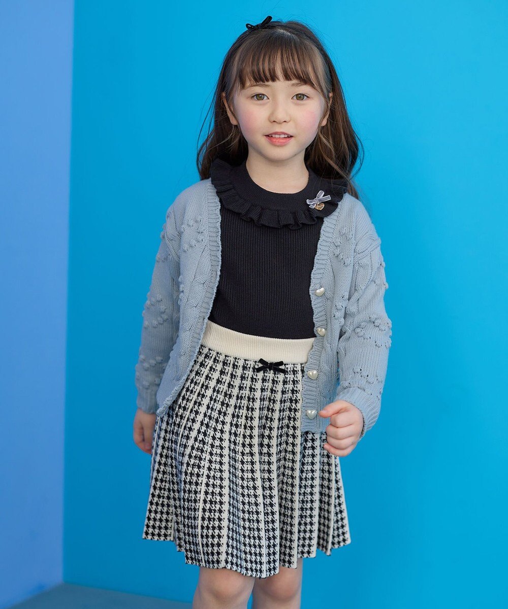 ANY KIDS ハート ニット カーディガン 