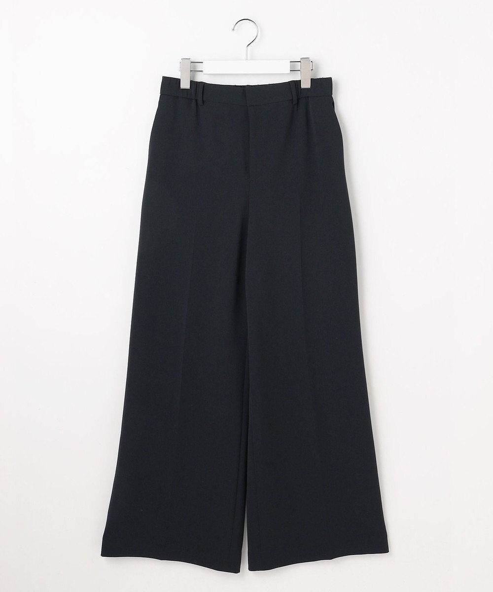 自由区 L 【19号サイズまで展開・カタログ掲載】トリアセダブルクロスワイドストレート パンツ 