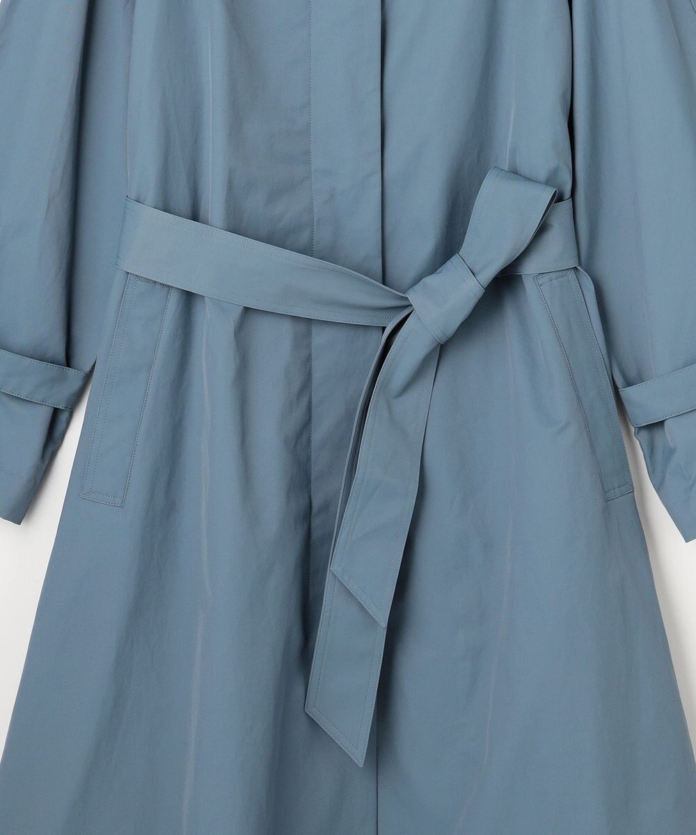 自由区 【春の必需品・オンオフ使える】コットンナイロンバルカラー コート 