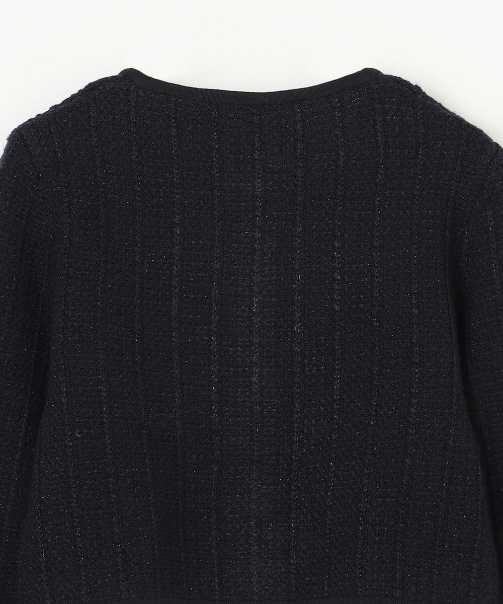 GRACE CONTINENTAL ツイードショートニットカーディガン 