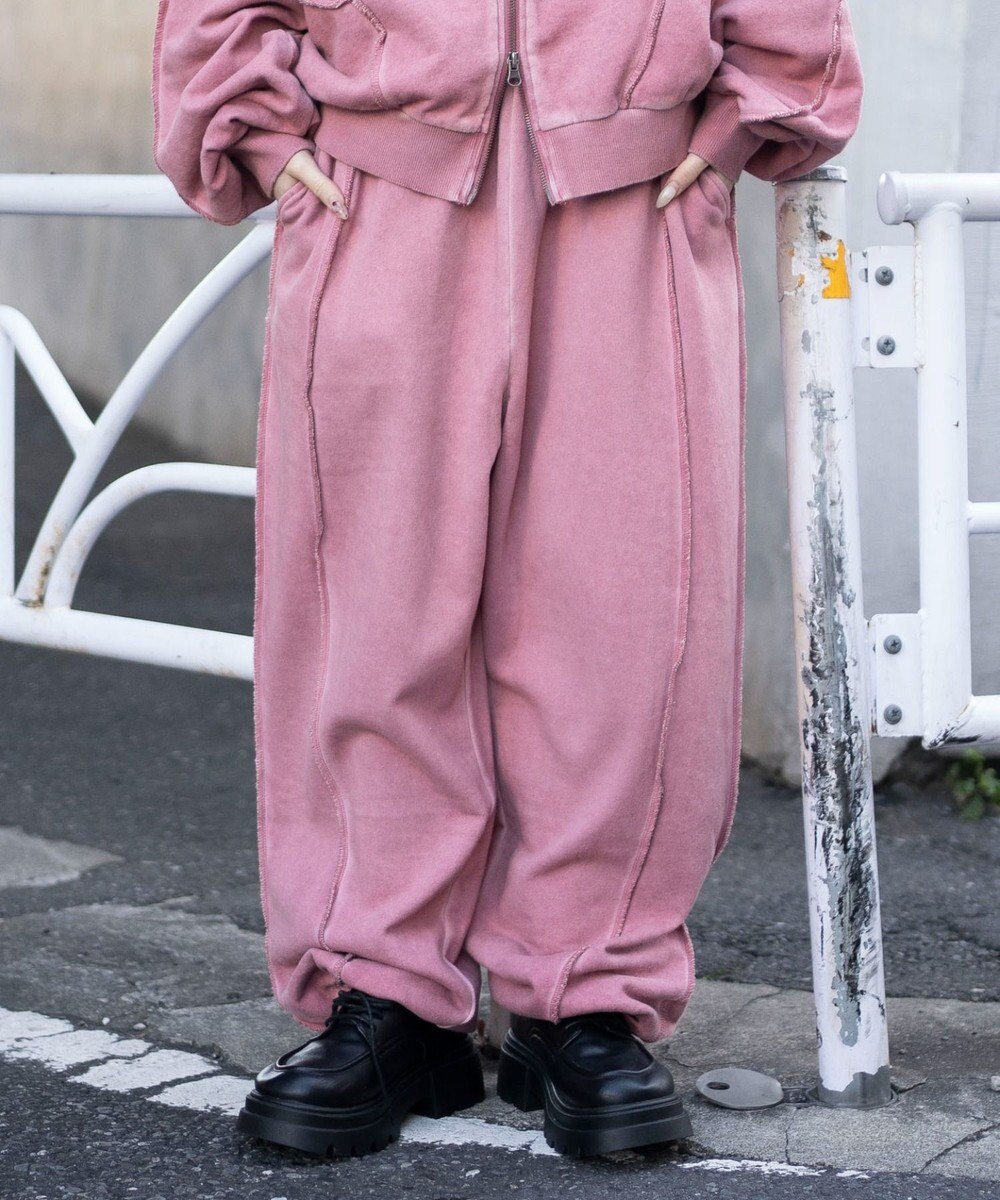 WEGO 【ユニセックス着用ITEM/ウエストゴム】スウィッチングスウェットパンツ 