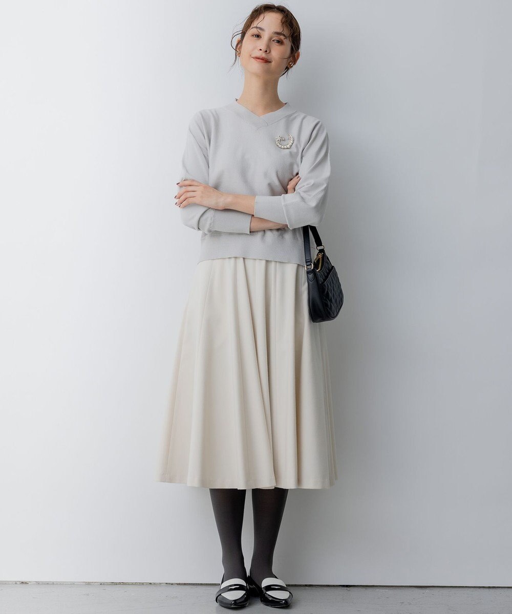 組曲 S 【WEB限定】Vネックドルマンスリーブ ニット 