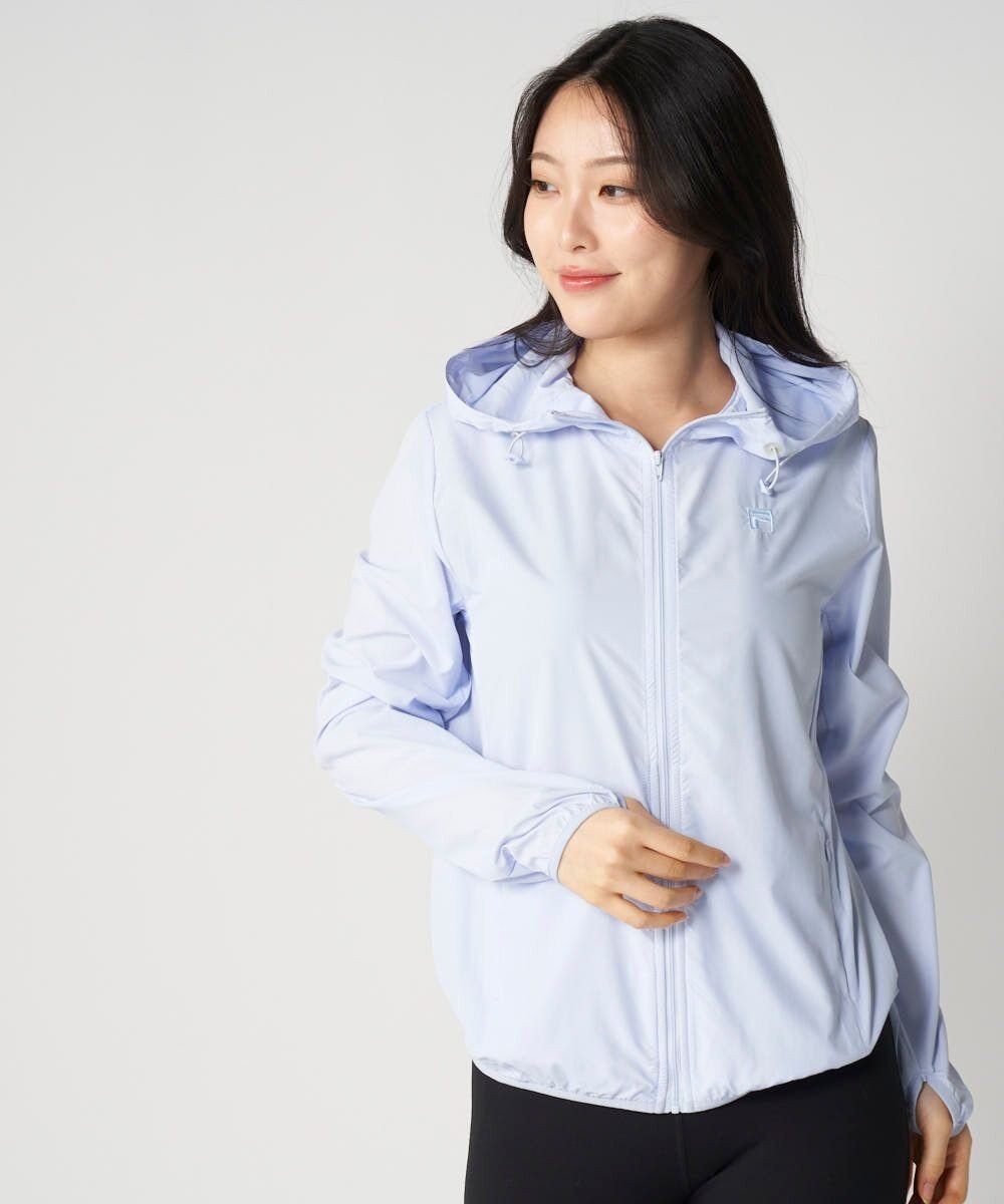 OP／FILA 【FILA】ラッシュガードフルジップ 軽量布帛パーカー 