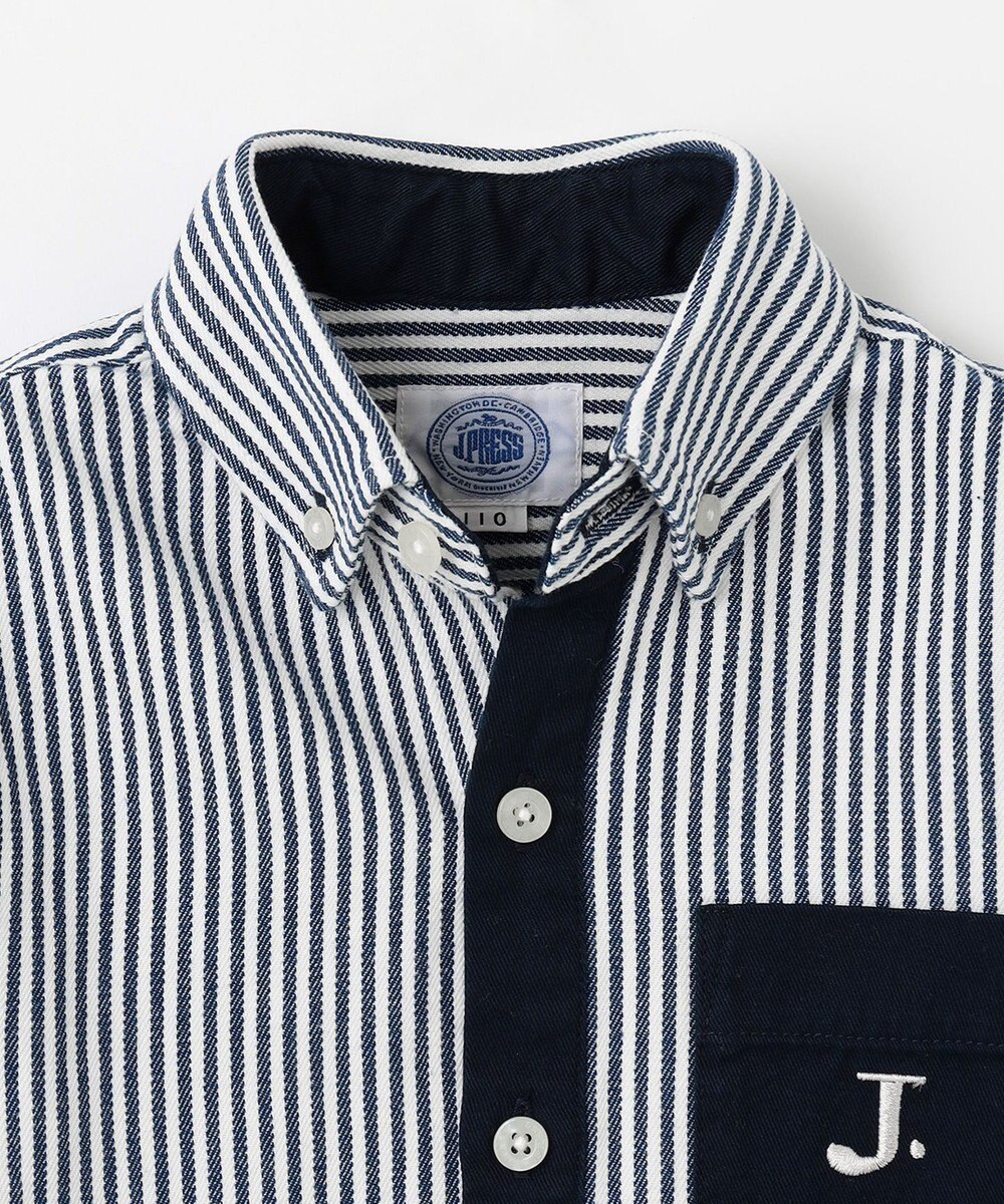 J.PRESS KIDS 【110-130cm】ストライプ＆チェック シャツ 
