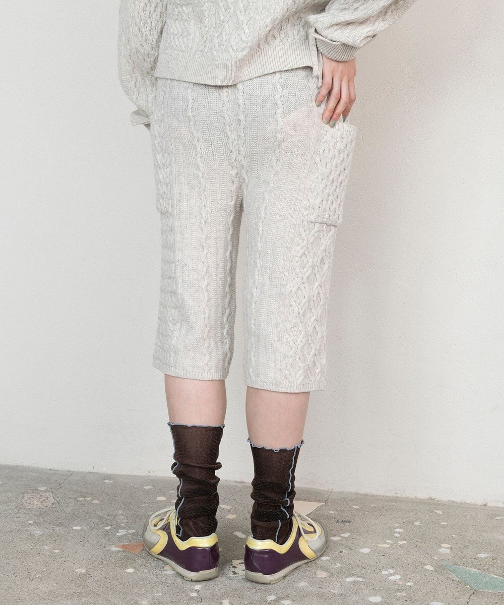 TRICOTE メローフロックメッシュソックス 