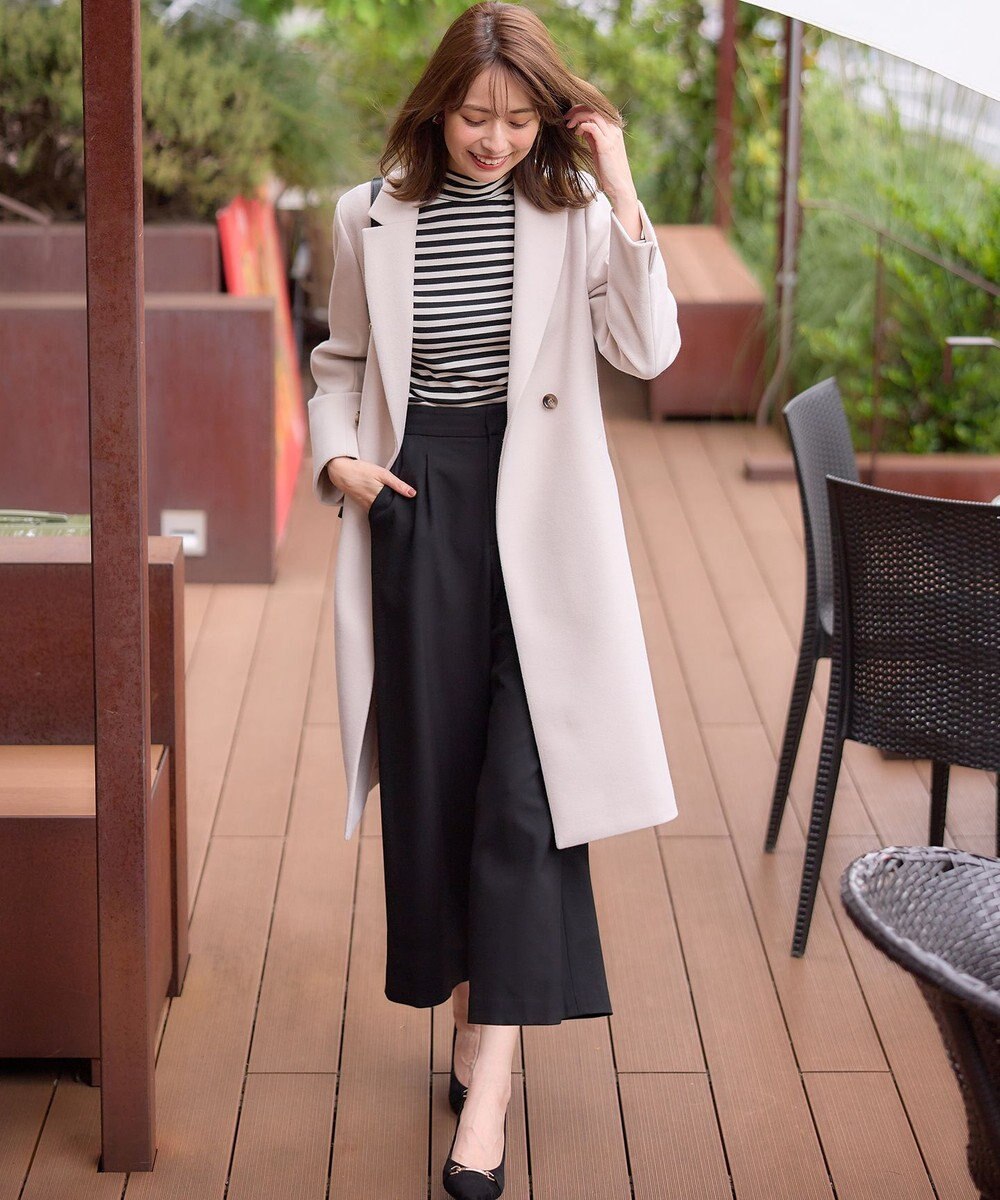 ANY SIS 【シリーズ累計7万本突破！】サーモ2WAYストレッチ ワンタック ワイドパンツ 