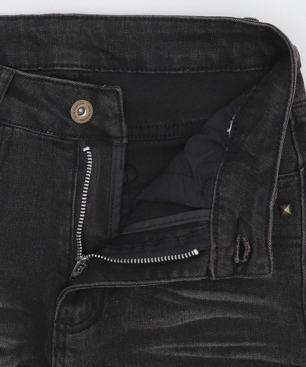 WEGO ブラストスタッズフレアデニム 