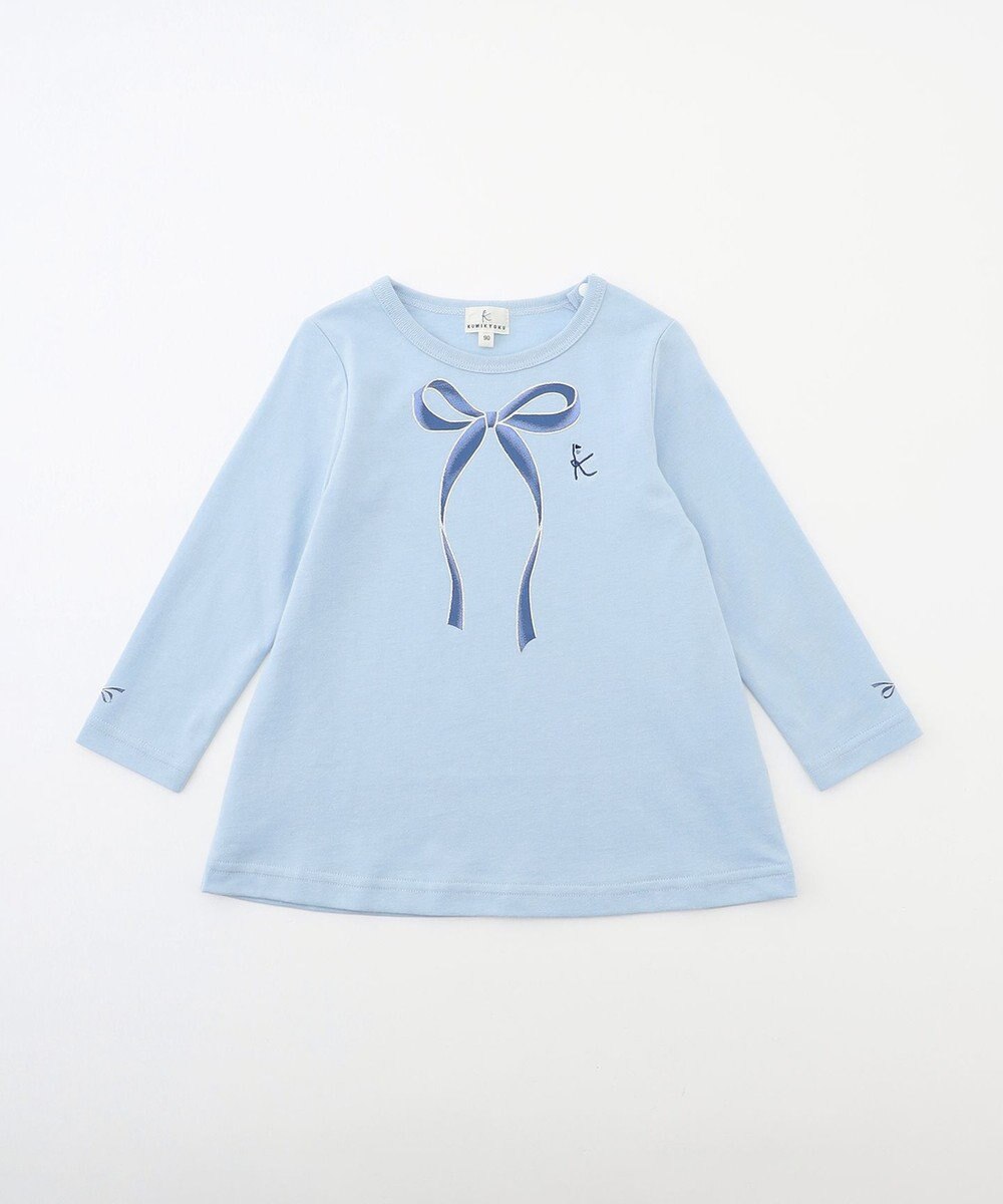 組曲 KIDS 【80-100cm】リボンアート Tシャツ 