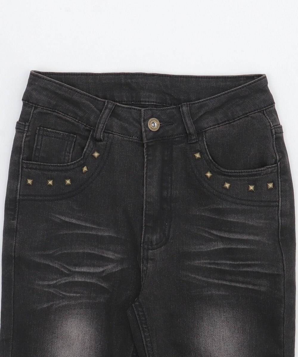 WEGO ブラストスタッズフレアデニム 
