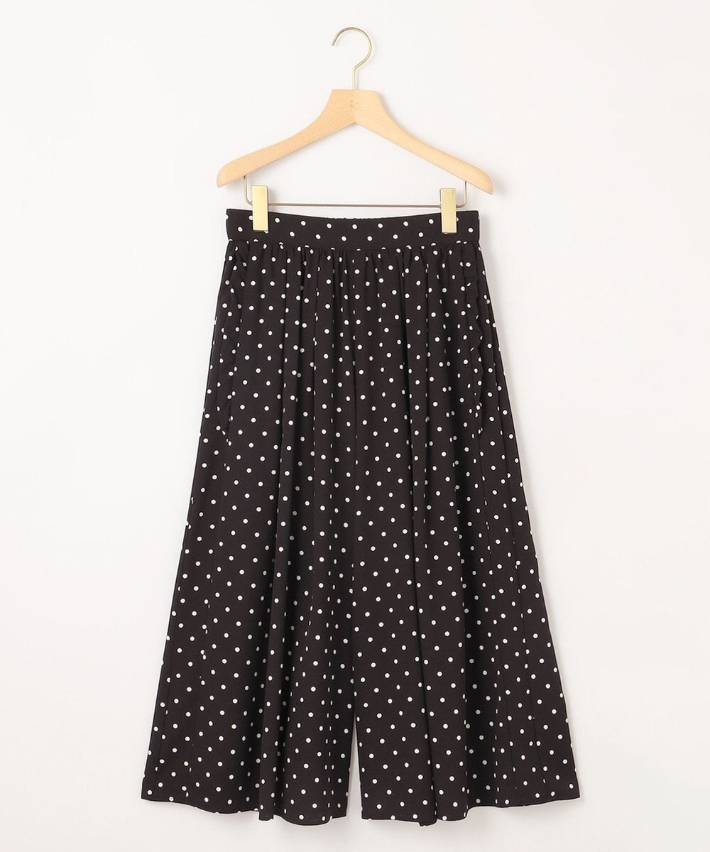 組曲 L 【WEB限定】ドットプリントデシン フリルパンツ 