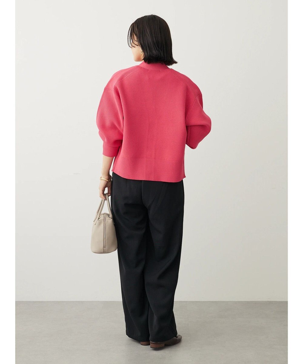 Green Parks スポンディシュ畦編みショート丈カーディガン 