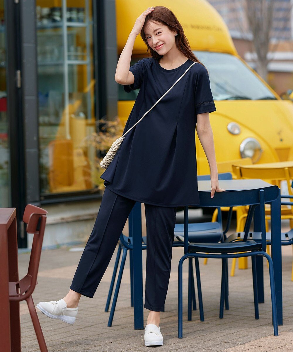 Tiaclasse 【洗える・接触冷感・紫外線ケア・サラごこち】はしごレースチュニック 