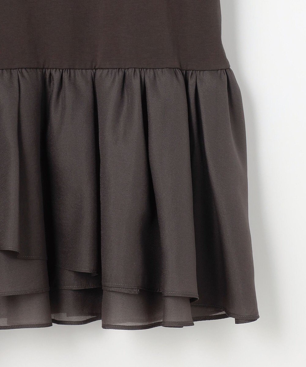 組曲 オーガンジーコンビ ロングTシャツ 