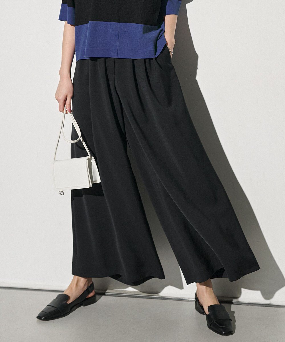 ICB 【先行予約】 ドレープツイル ボリュームワイドパンツ 