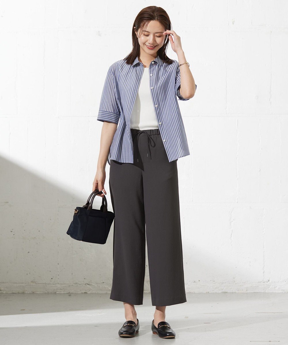 J.PRESS LADIES S 【WEB限定カラーあり・洗える】Lightジョーゼット ワイド パンツ 