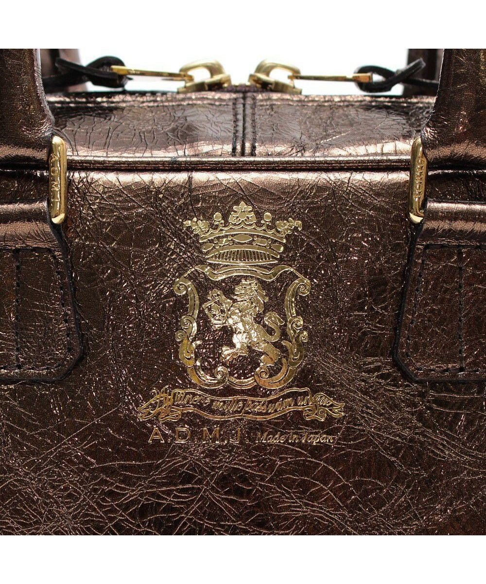 A.D.M.J. 【牛革】イタリアンレザークラックメタル2WAYボストンM 