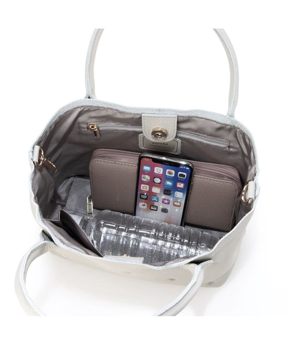 UNBILLION ペルケ perche / 牛革ドット刺繍2wayトートS 