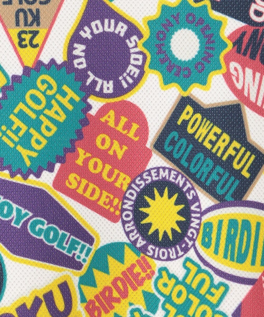 23区GOLF WEB限定【WOMEN】ステッカープリント モックネックワンピース 