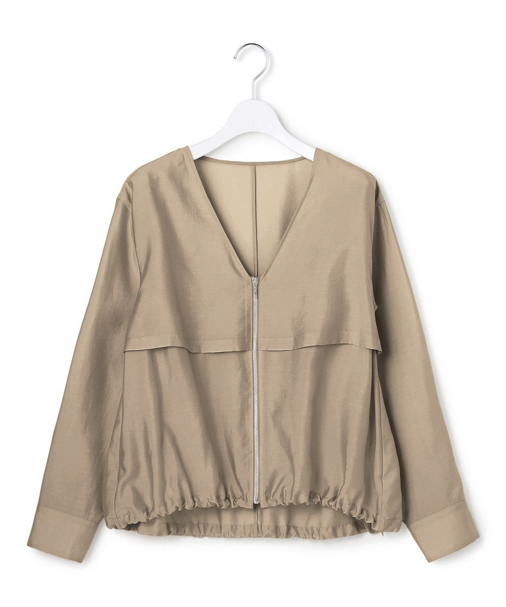 ICB 【先行予約・WEB限定カラーあり】 リヨセルナイロンワッシャー Vネックブルゾン 