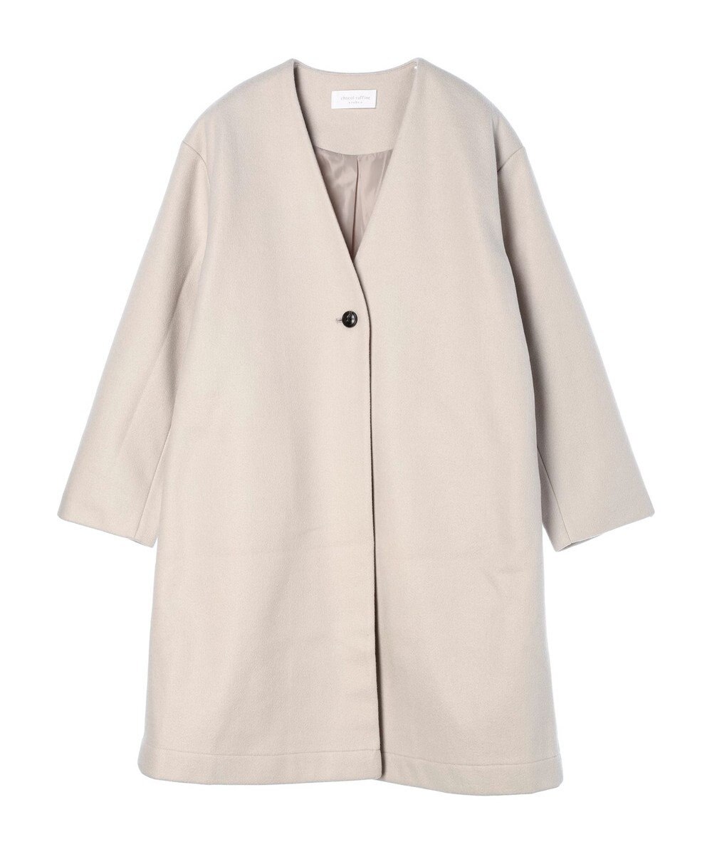 Green Parks 洗えるＶネックミディ丈コート 