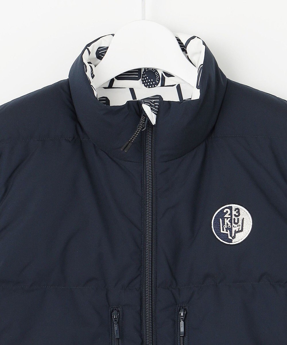 23区GOLF 【WOMEN】【撥水・ストレッチ】リバーシブル ダウンベスト 