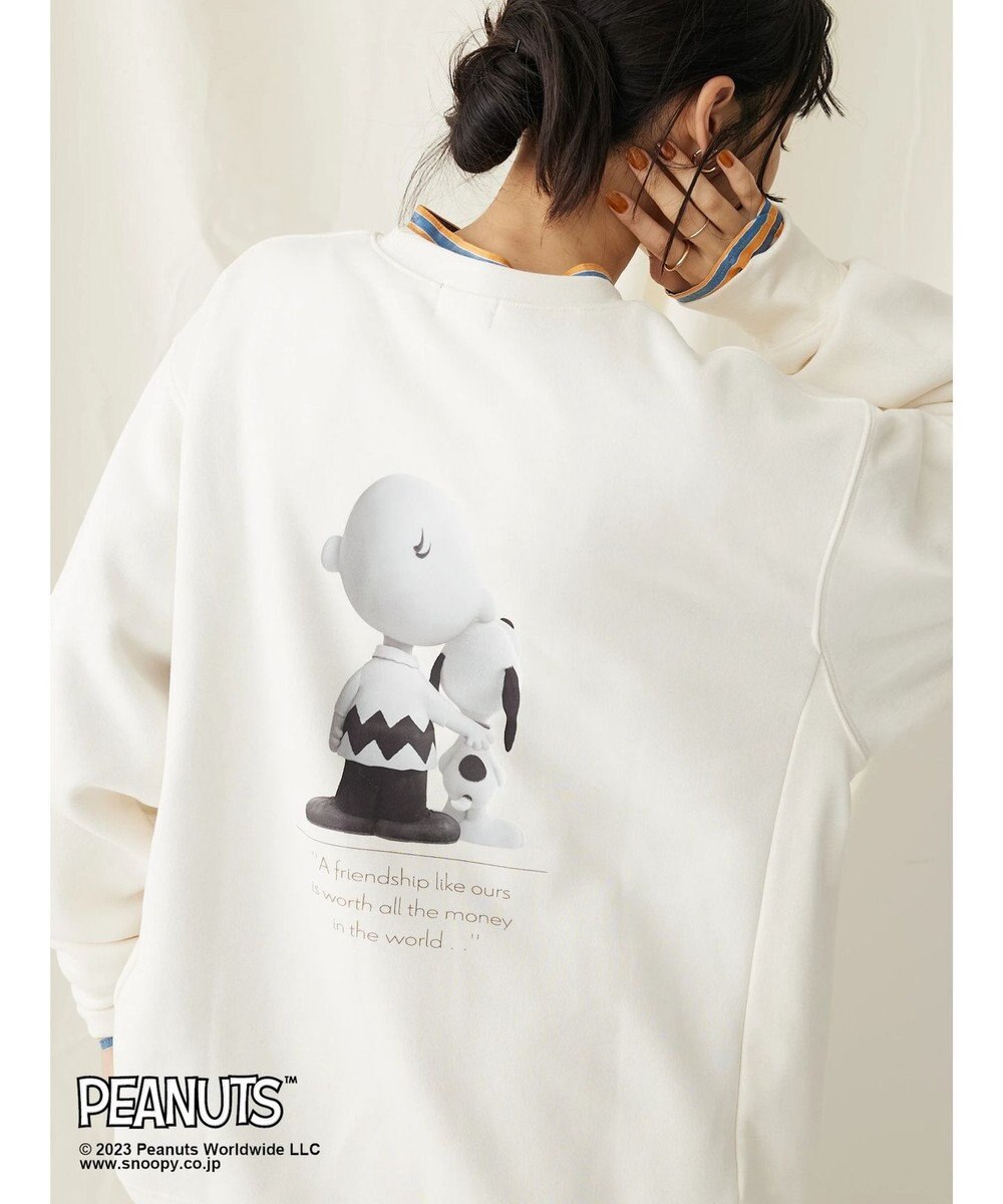 CRAFT STANDARD BOUTIQUE ＰＥＡＮＵＴＳ裏起毛スウェットクルー 