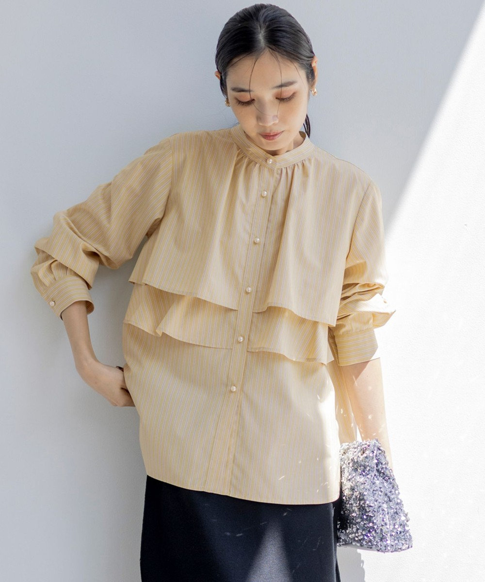 ANY SIS S ラッフルレイヤード ブラウス 