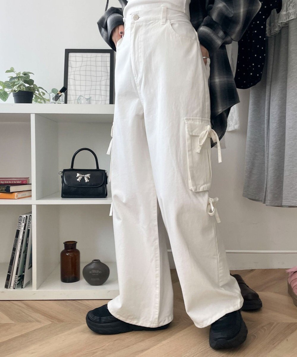 WEGO サイドリボンカーゴパンツ 