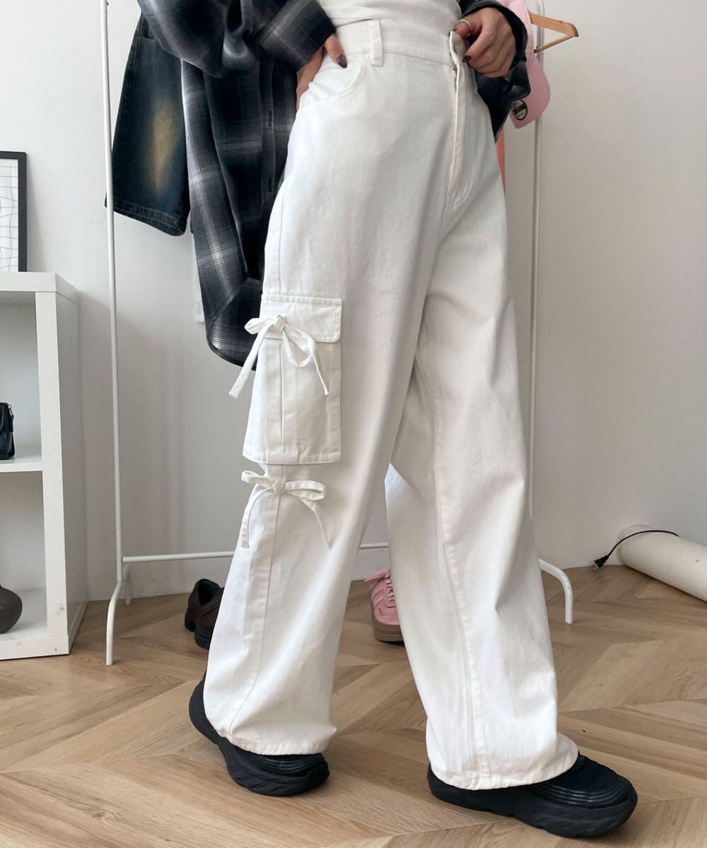 WEGO サイドリボンカーゴパンツ 