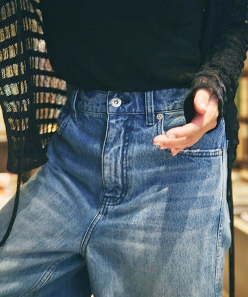 woadblue 【157】Long Rise Wide Pants デニムパンツ 