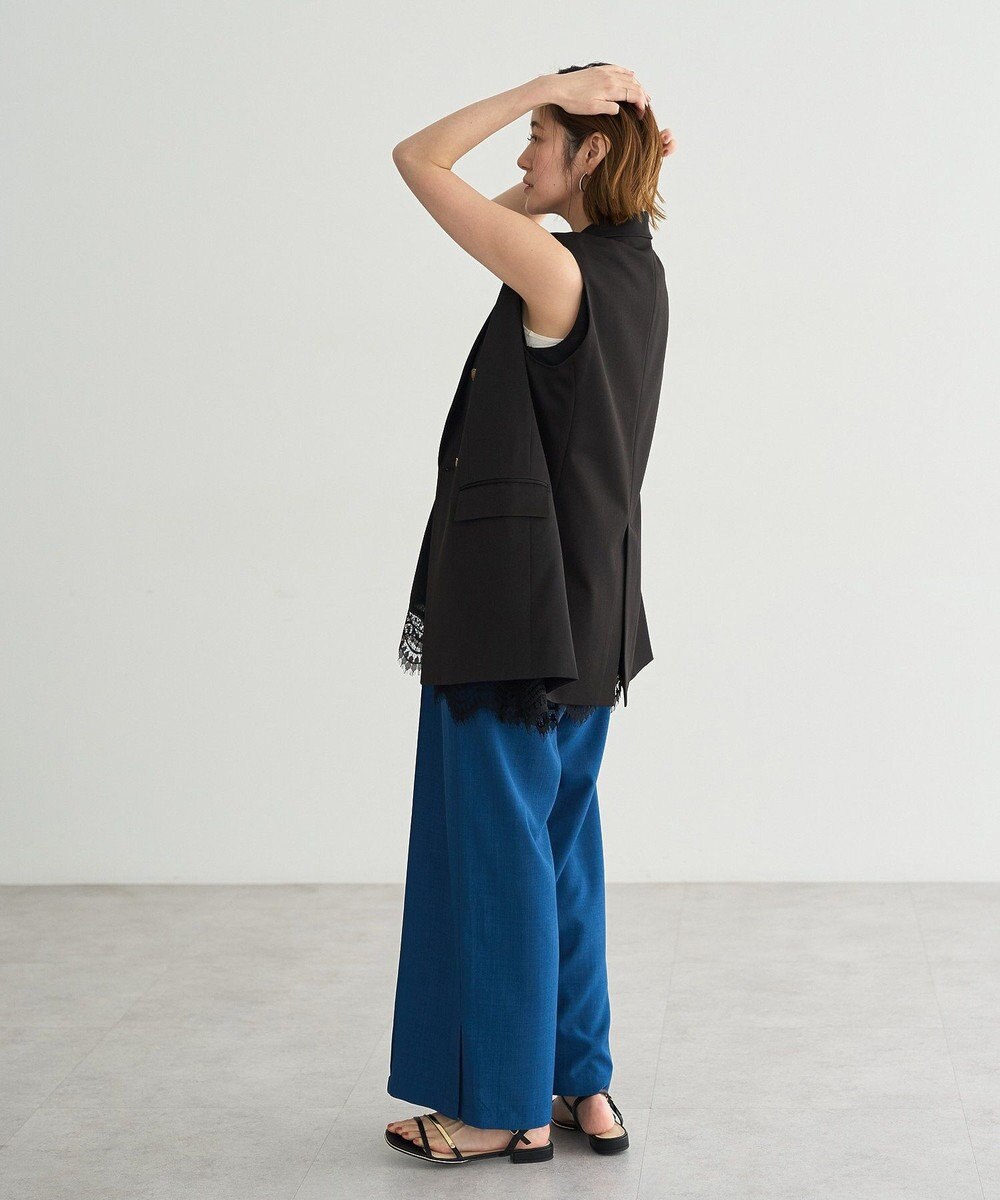 YECCA VECCA ドライタッチ金釦テーラードジレ 