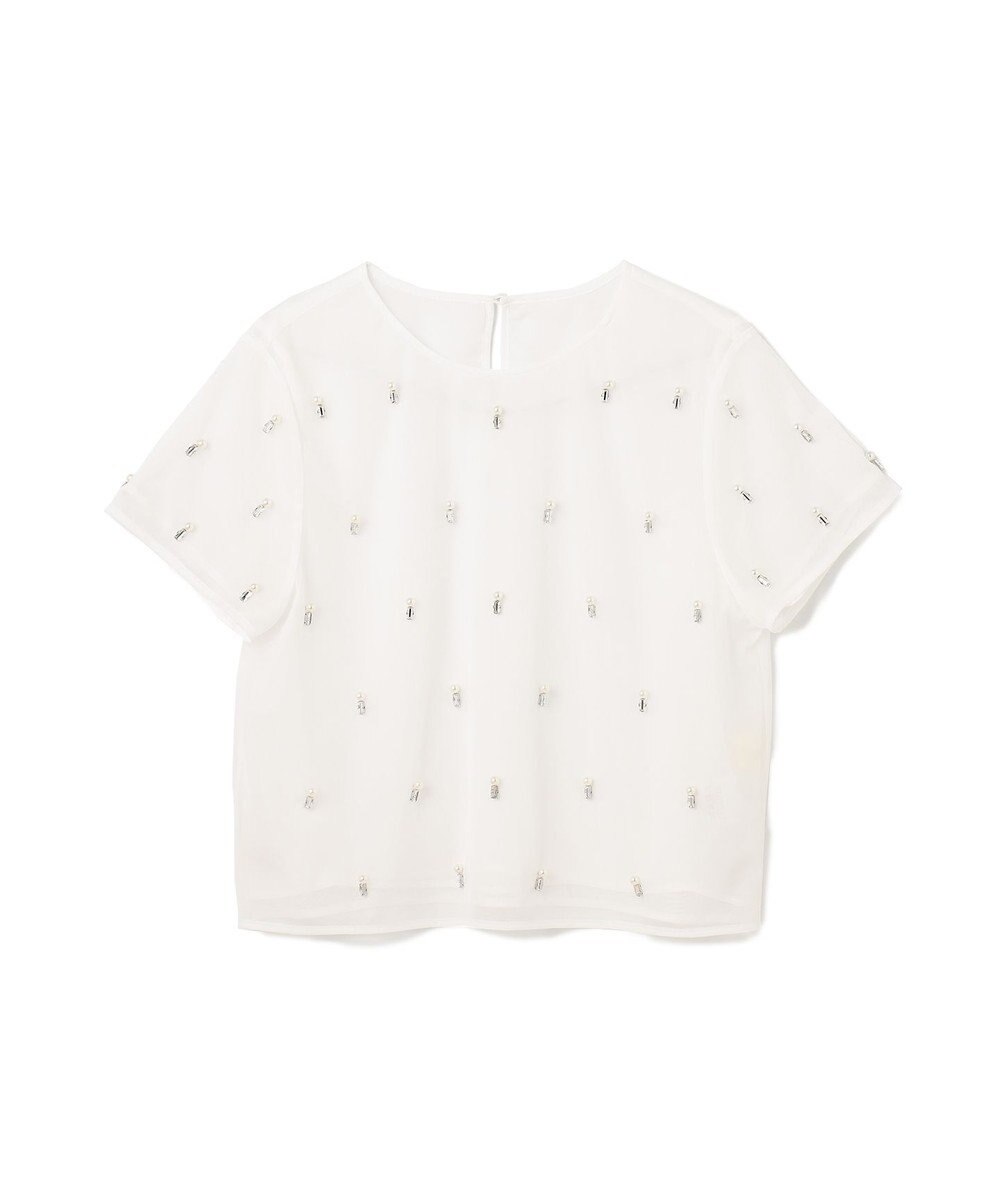 GRACE CONTINENTAL ビジューチュールトップ 