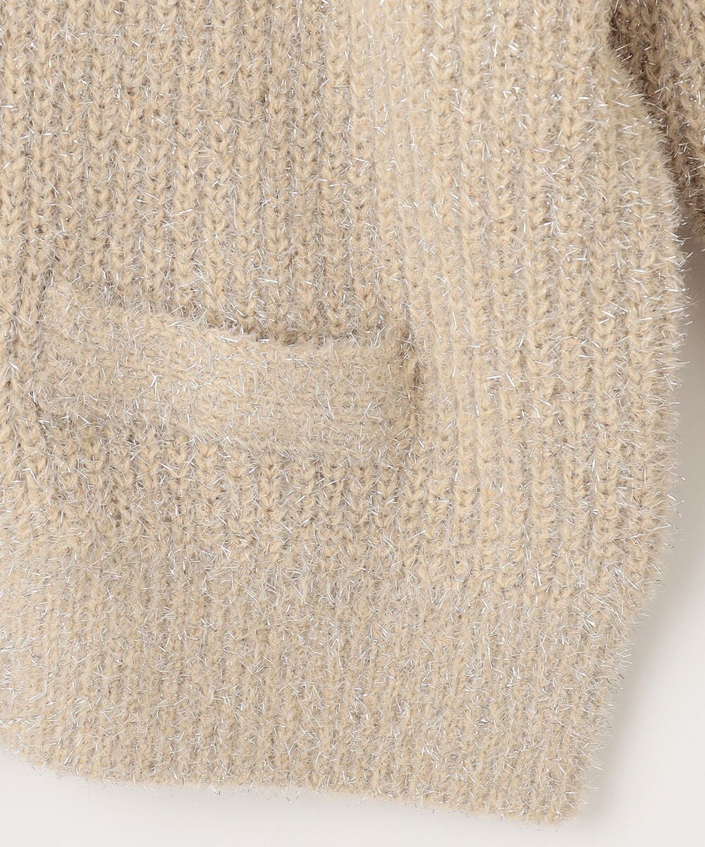 Feroux 【洗える】ラメシャギー カーディガン 