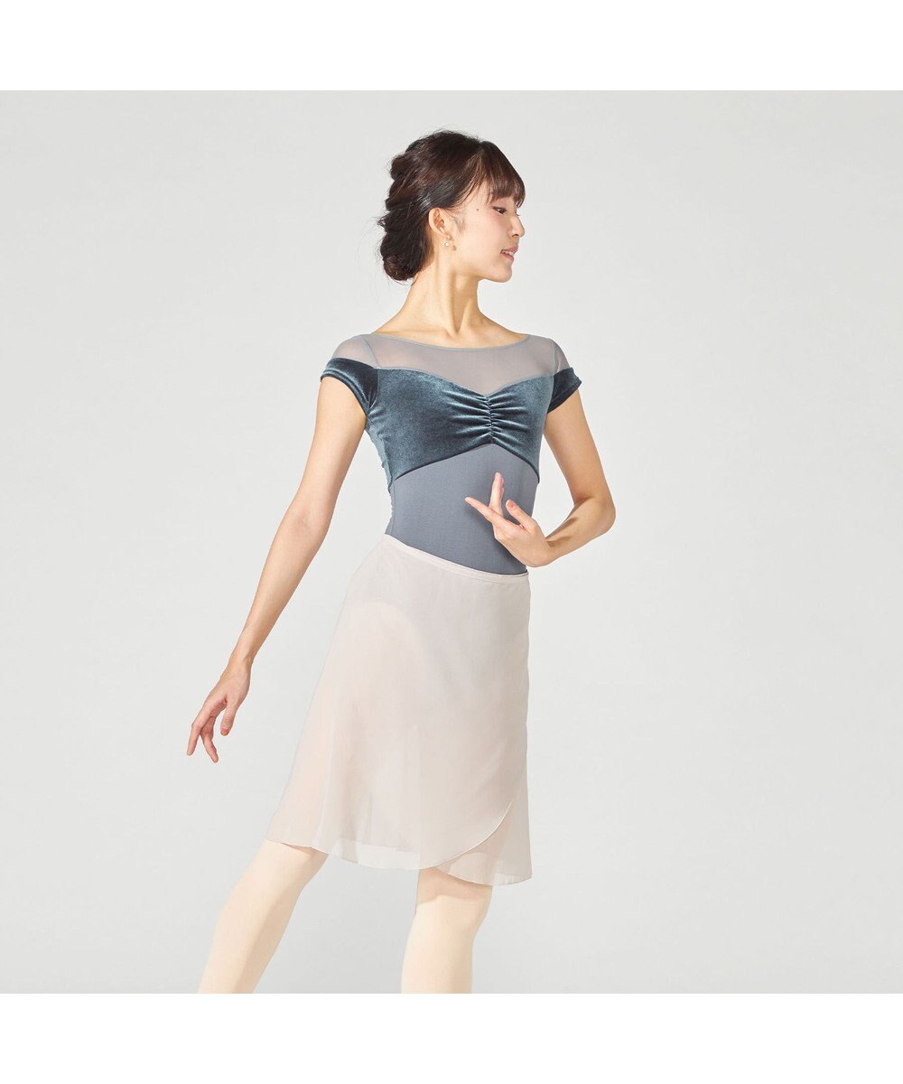 Chacott ハーフスリーブレオタード 