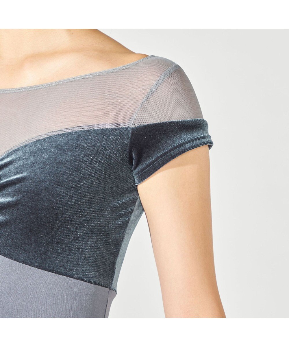 Chacott ハーフスリーブレオタード 