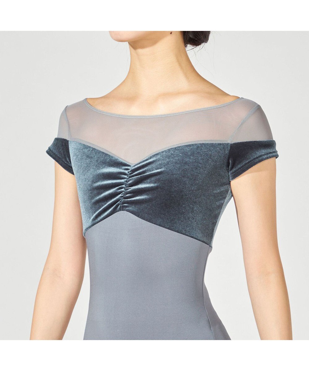 Chacott ハーフスリーブレオタード 