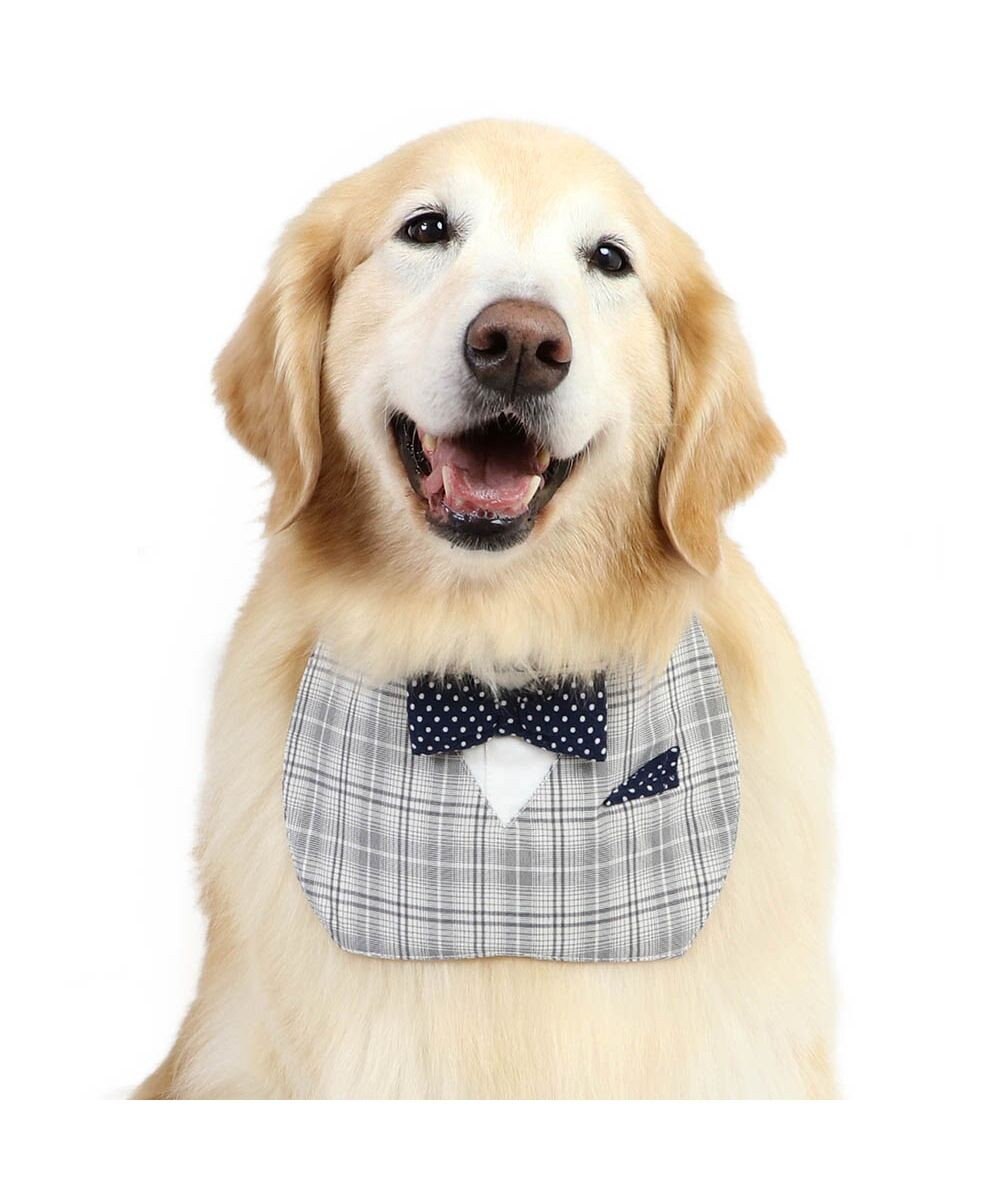 PET PARADISE ペットパラダイス 蝶ネクタイ スタイ 《チェック柄》 中型犬 大型犬 