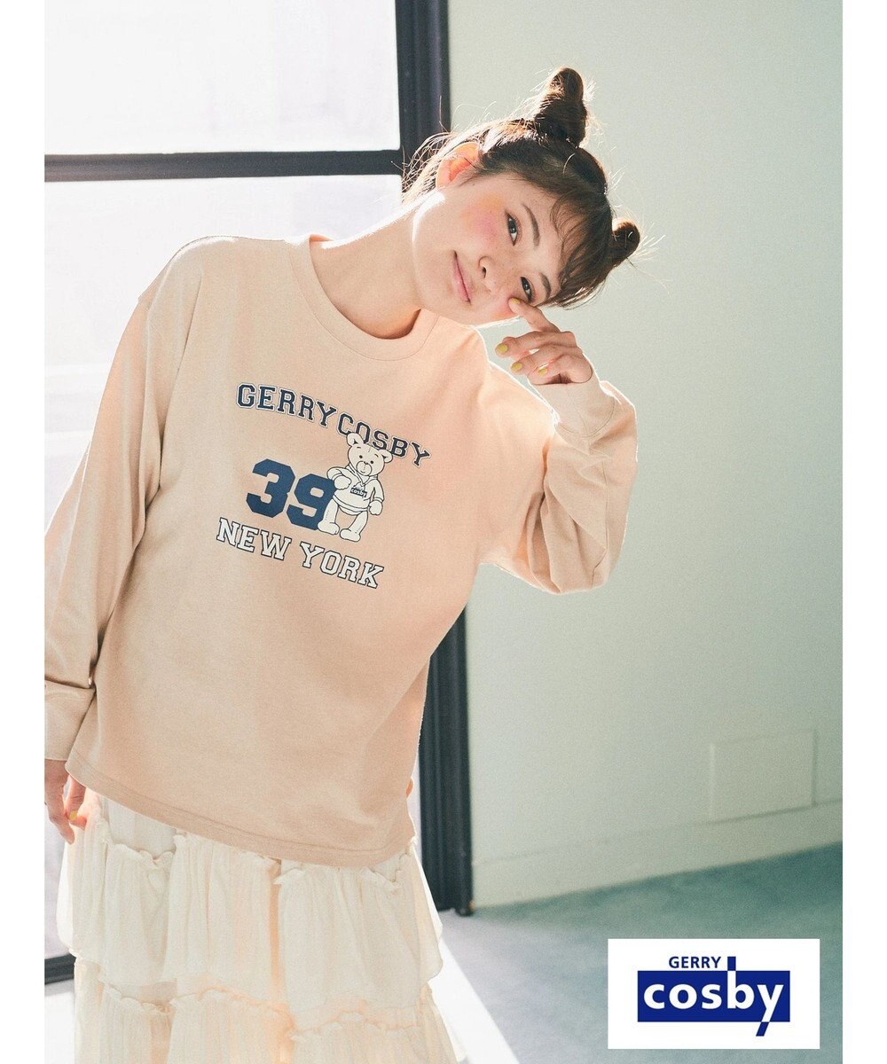 earth music&ecology Ｃｏｓｂｙ×ｅａｒｔｈ　ベアープリントロングＴシャツ 