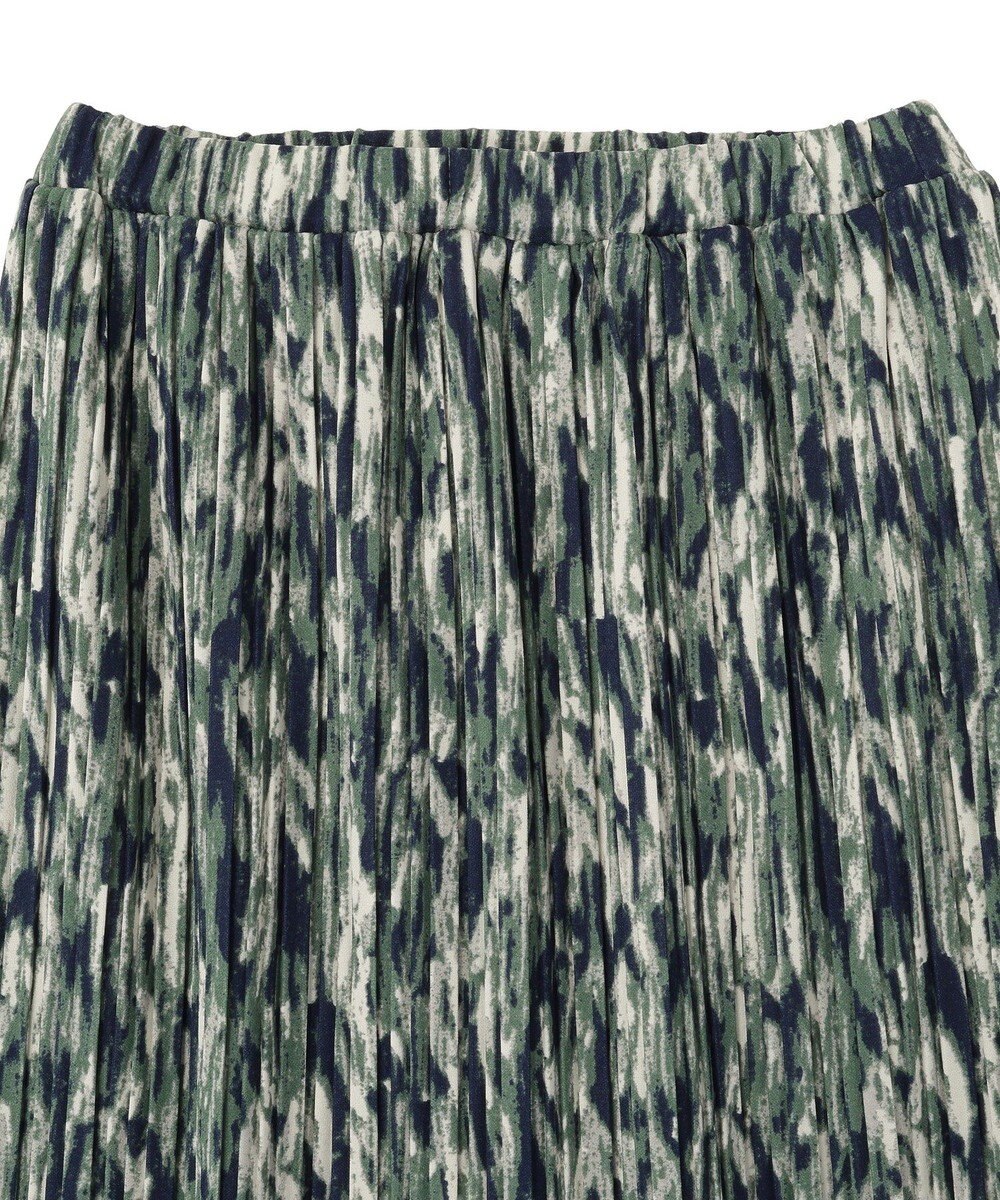 Green Parks 柄プリーツスカート 